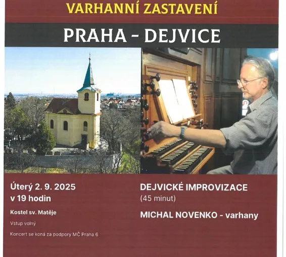Varhanní zastavení: koncert Michala Novenka u sv. Matěje